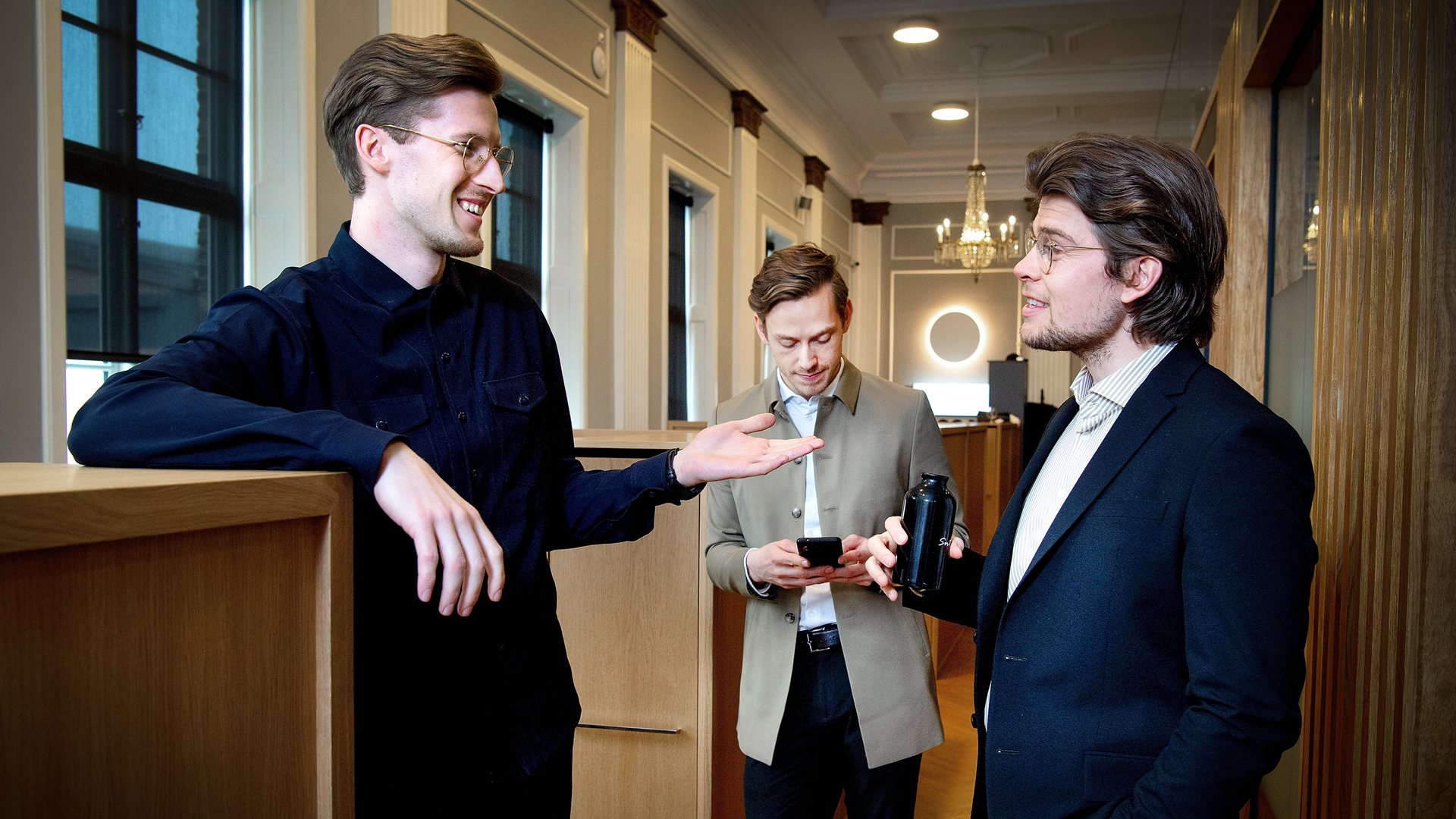 Kasper Ulrich, Christian Aachmann og Christoffer Bak fra Shaping New Tomorrow
