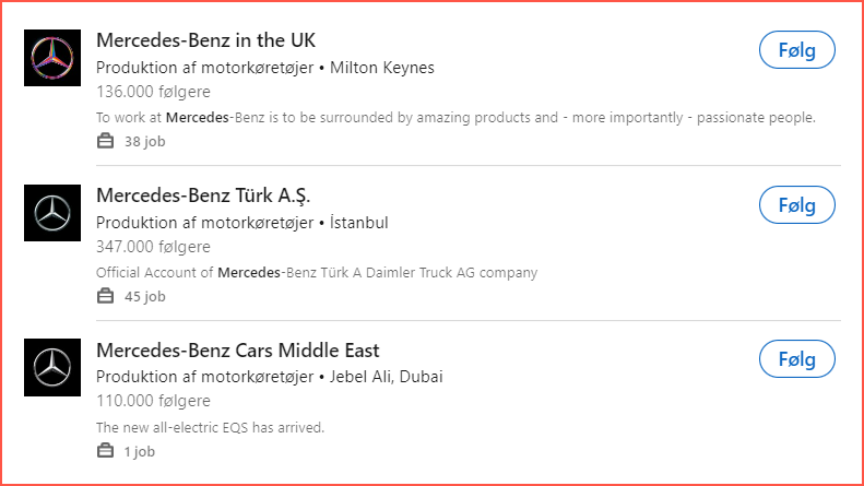 Martin Bylund Larsen kalder det dobbeltmoralsk, at et internationalt brand som Mercedes-Benz er så selektiv i sine indsatser på sociale medier. Foto: Screenshot fra LinkedIn.
